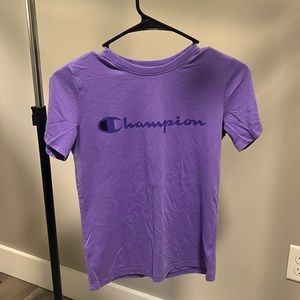 Purple Champion short sleeve tee